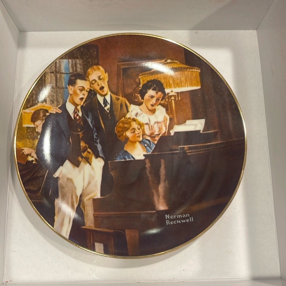 1984 Close Harmony Norman Rockwell Collector Plates